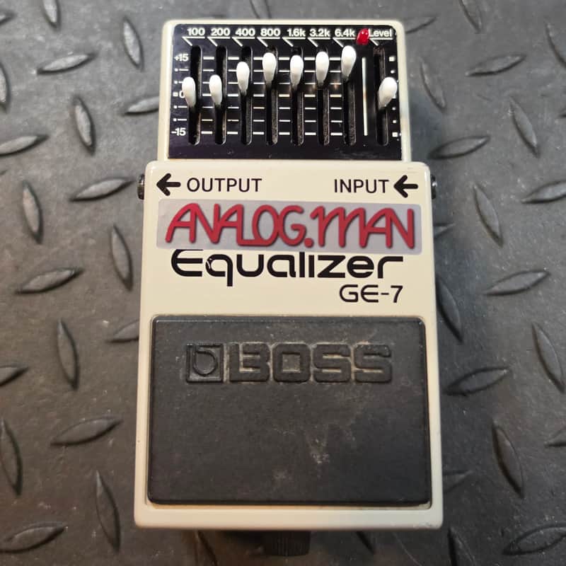 Analogman Boss GE-7 Graphic Equalizer Pro Mod EQ Japan MIJ Vintage Black Label Converted 9vDC PSA image 1