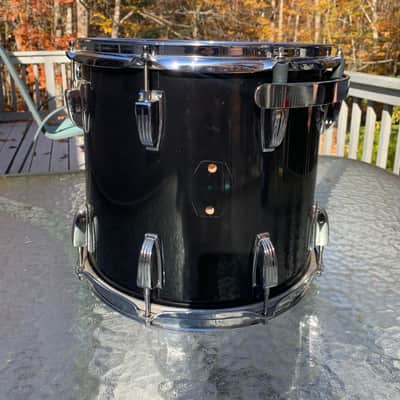 Ludwig 13x12 Black Cortex 6 Ply Power Tom 80's - Black Cortex image 12