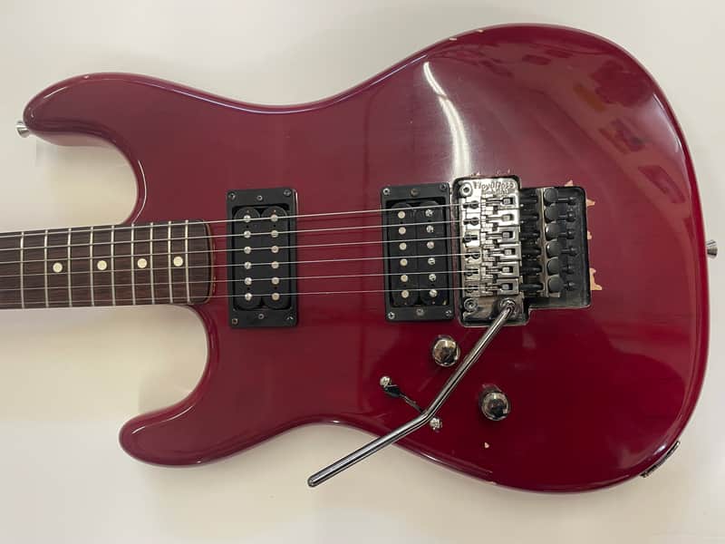 Fender/Warmoth partscaster stratocaster 1997 - transparent red