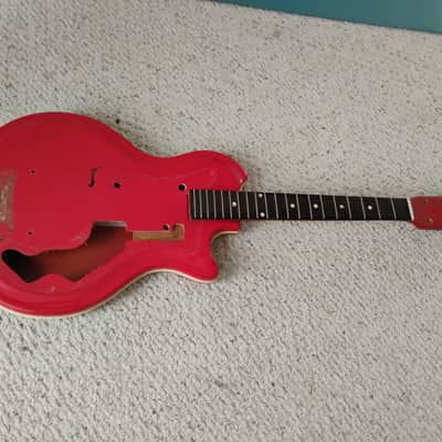 1964 Airline Supro Res-o-glass Husk Vintage Cool! Rare Excellent neck and frets, Luthier parts project restoration 1960s 60s 64 image 4