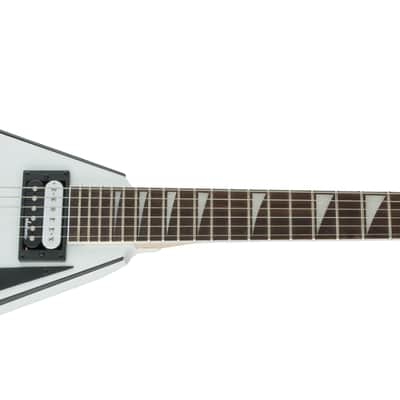 Jackson JS Series Rhoads JS32T Amaranth FB White with Black Bevels image 4