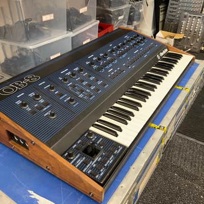 Oberheim OB-8 61-Key 8-Voice Synthesizer 1983 - Blue with Wood Sides image 17