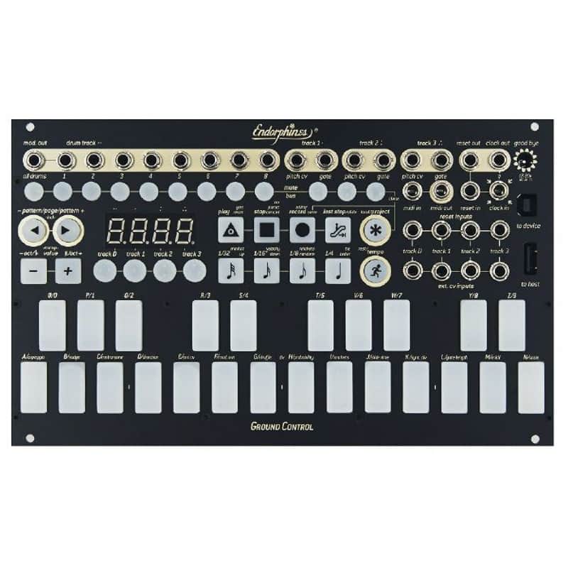 Endorphin.es Ground Control Drum Gate & CV/Gate Performance Sequencer Module (black) image 1