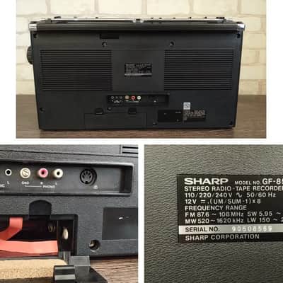 Sharp GF-8585 Stereo Radio Cassette Recorder Vintage Boombox Serviced Warranty image 17