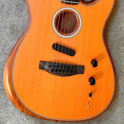 Fender American Acoustasonic Telecaster Mod Shop Orange w/ Gig Bag image 1