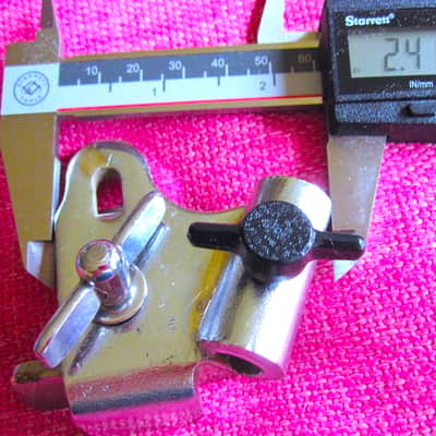 Premier Bass Drum Rim Hoop Leg Spur Attachment Bracket - Vintage image 6