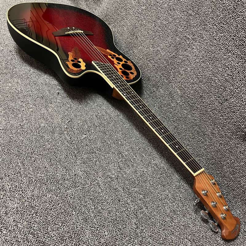 Applause by Ovation AE148 Acoustic/Electric Guitar Red Burst | Reverb