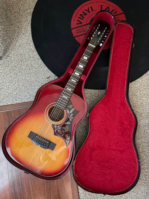 1970s Terada W513 Hummingbird 12 String - Cherry Burst image 1