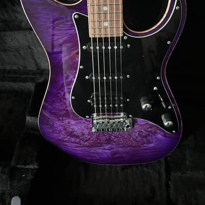 Suhr Translucent Purple Waterfall Burl Standard Custom Shop image 12