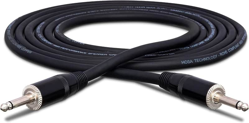 Hosa SKJ Pro Speaker Cables REAN 1/4 Inch TS - (30 Feet) (Black) image 1