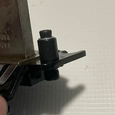 1980's Original Made in Germany Black Lefty Left-Handed Guitar Tremolo Bridge Vibrato & Arm image 12