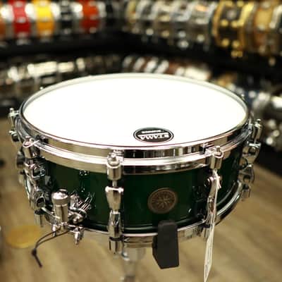 Tama Starphonic Maple 5x14" 2023 Ltd. Snare Drum (Emerald Figured Maple) image 9