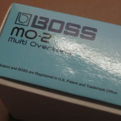 lite use mostly very clean Boss EMPTY BOX for MO-2 Multi Overtone (NO pedal/NO paperwork) box specifically from 2013 - but can be home for other year MO2 pedal [lower part of box from different brand (DigiTech's X- Series) pedal box fits fine w/ Boss lid] image 10