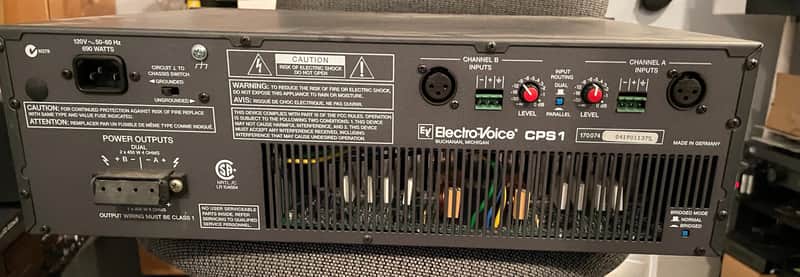Electro-Voice CPS1 Stereo Power Amp | Reverb
