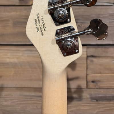 G&L Fallout Bass Limited Edition Miami Blue w/Racing Stripe 2020 image 6