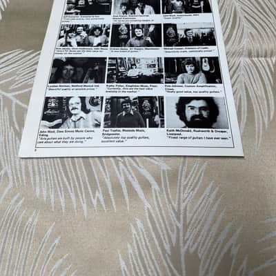 RARE Vintage Aria Guitars Original Gigsville Newsletter/Catalog 1960's/1970's image 2