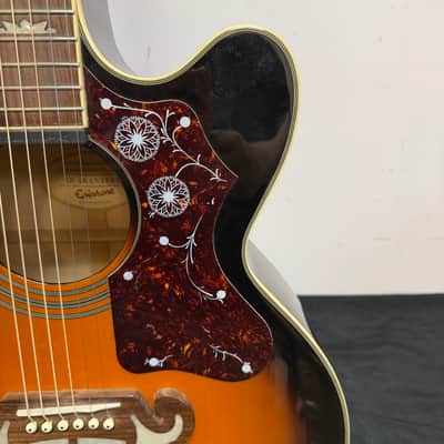 Used Epiphone EJ-200CE VS Super Jumbo Acoustic Electric Guitar Vintage Sunburst with Case 2011 image 10