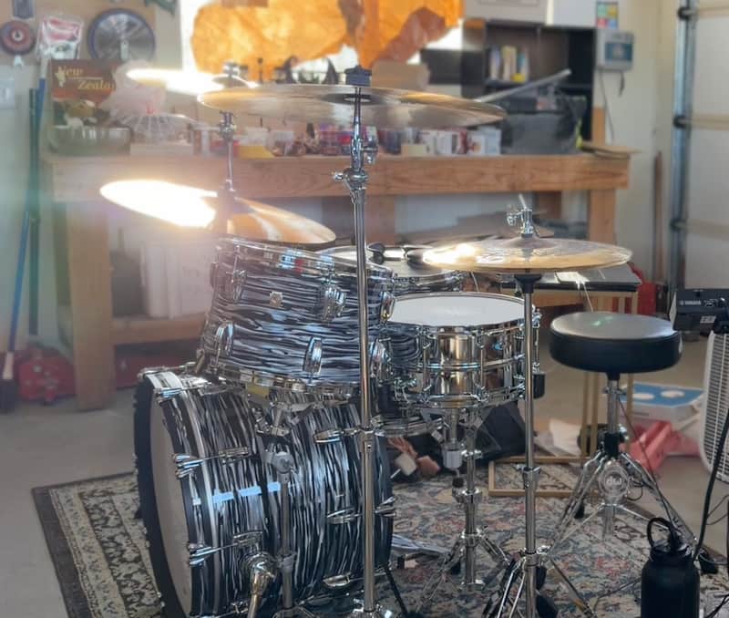 Ludwig Classic Maple Fab 3 Shell Pack with Snare - Black Oyster (LIKE NEW) image 1