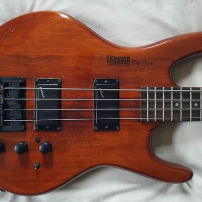 Hohner The Jack Natural Walnut Gloss, 24 frets, Headless, Steinberger Bridge, EMG Active pickups + X image 2