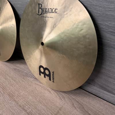 Meinl Cymbals Byzance Traditional Medium Hi-hat Cymbals - 14 inch #3185 image 9