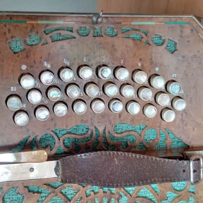 Scheffler Map Haustein Concertina Accordion (23+28 = 51 Buttons) with Carry Case image 9