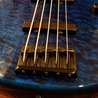 Peavey Millenium 5 String Bass 2000 Blue Burst image 4