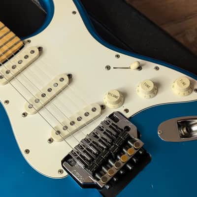 Fender Contemporary Stratocaster Electric Guitar SSS Japan Mid 1980s Lake Placid Blue W/HSC image 6
