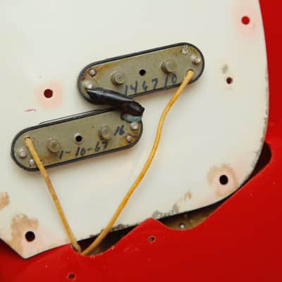 Fender Mustang Bass Guitar Torino Red Vintage 1966 Pre-Owned image 21
