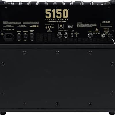 EVH 5150 Iconic Series 15W EL34 1X10 Combo Guitar Amp, Black, 120V image 3