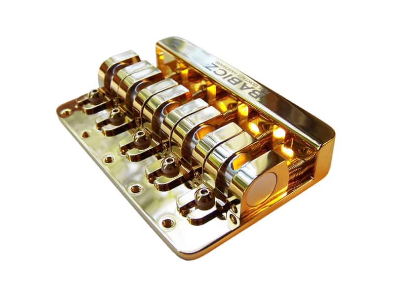 Babicz FCH-5 Bass Bridge, Original Series, 5 Hole Mount - Gold---gold image 1