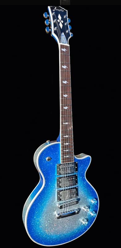 Firefly Ace Frehley Tribute Guitar Blue Silver Sparkle image 1
