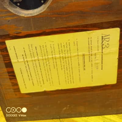 Acoustic Research AR 3 1962 - Oiled walnut image 10
