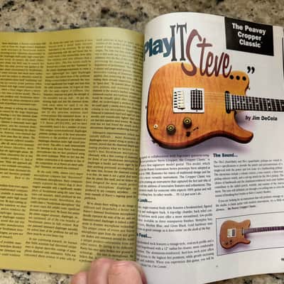 Peavey 30th Anniversary Monitor Magazine Steve Cropper Tubefx Raptor 1995 Delta blues classic 30 5150 reactor image 12