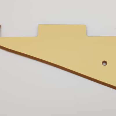 metallic gold acrylic lefthand pickguard for gibson les paul standard image 1