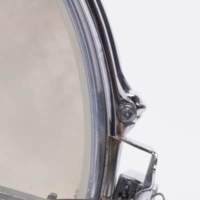 ROGERS DYNASONIC CHROME OVER BRASS SNARE DRUM (MADE IN ENGLAND)-14" x 5" image 9