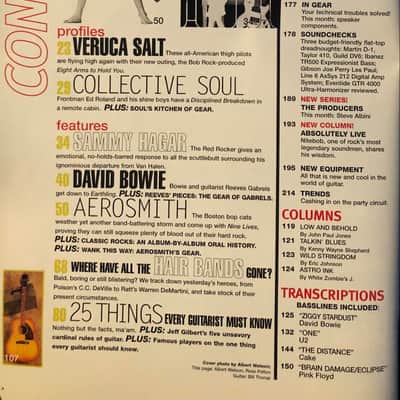 Joe Perry Set of 3 Cover Guitar Magazines image 6