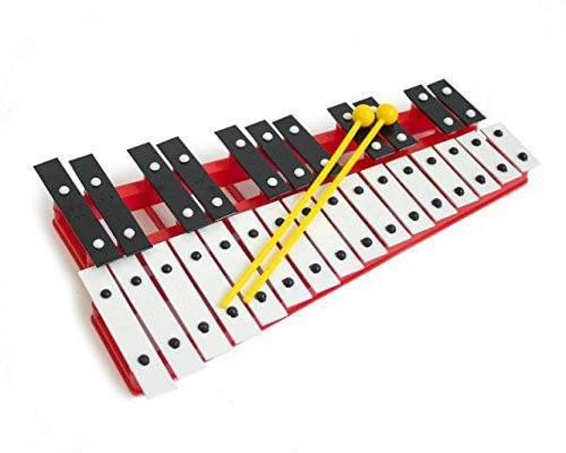 1To1Music ProKussion Red27V 27 Key Chromatic Glockenspiel - Red