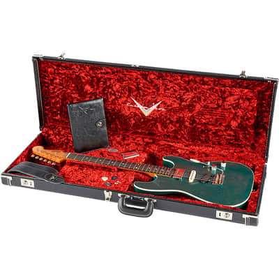 Fender Custom Shop Dealer Select Stratocaster HST Journeyman Electric Guitar Regular Aged Sherwood Green Metallic image 7