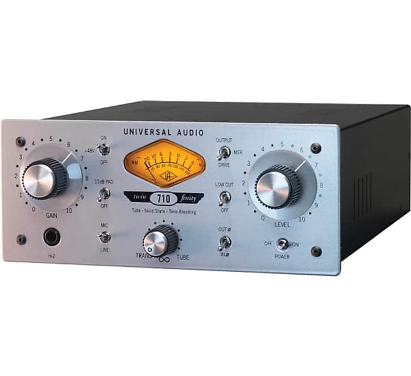 Universal Audio 710 Twin-Finity Mic Preamp & Di Box 2023 - SILVER image 1