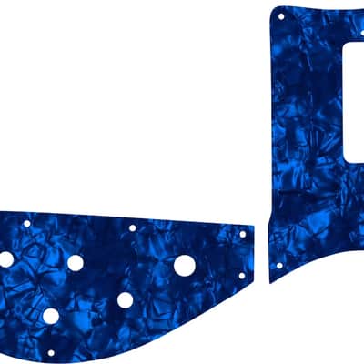 WD Custom Pickguard For Rickenbacker 4003 Bass #28DBP Dark Blue Pearl/Black/White/Black