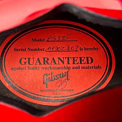 2013 Gibson ES-335 DOT Cherry Made in Memphis image 10