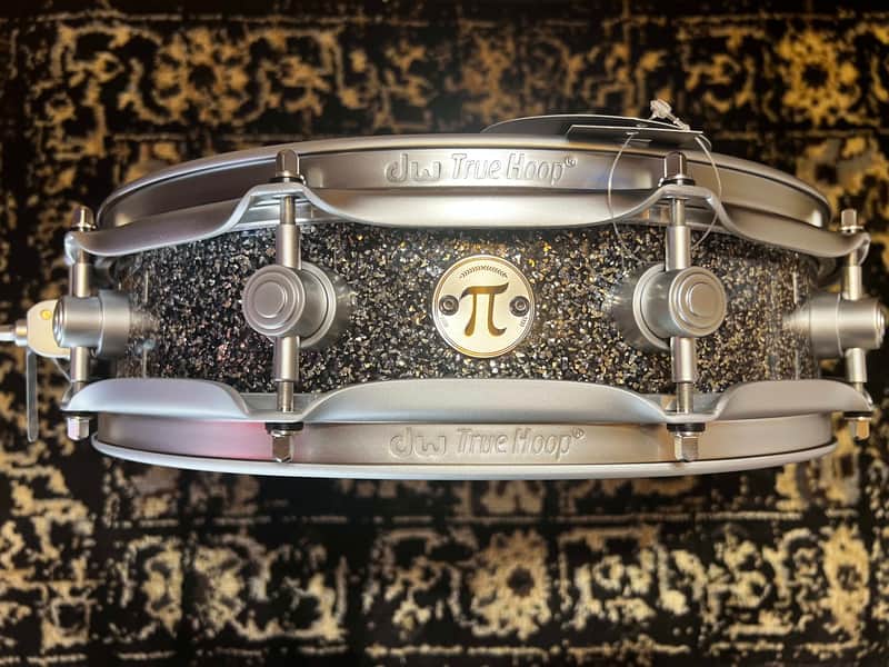 DW 3.14" x 14" Collector's Series Birch Pi Snare Drum - Black Galaxy w/ Satin Chrome Hardware image 1
