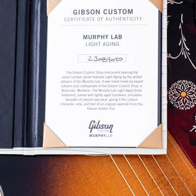 2024 Gibson Custom 1957 SJ-200 Murphy Lab Light Aged Vintage Sunburst, Mint w/ Case, Tags image 19