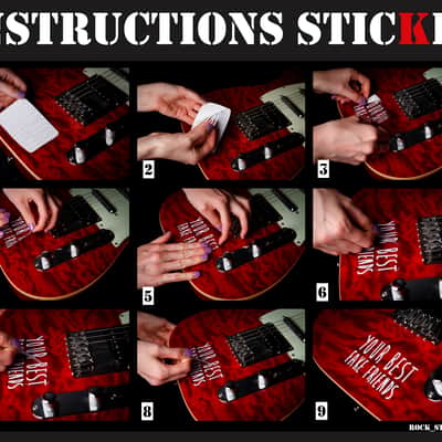 Metallica guitar vinyl decal stickers Papa Het James Hetfield image 4