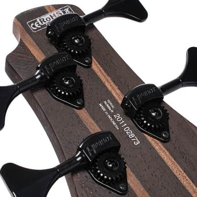 Cort B4ELEMENTOPBR Artisan Series B4 Element Bass Guitar. Open Pore  Burgandy Red image 6