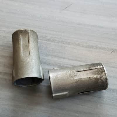 Cinch Pair (2) Tube Shields 12AX7 9-pin J-Slot J52-03 Vintage Vacuum 1950s-1960s image 1
