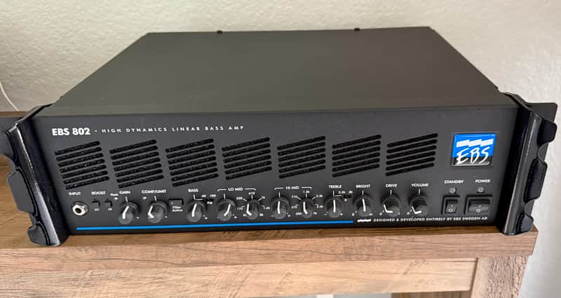 EBS 802 Pro 750-Watt Bass Amp Head 2020 - Present - Black image 1