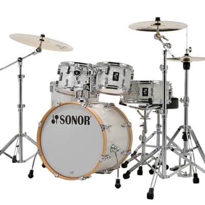 Sonor AQ2 Maple Studio 5 Piece Shell Pack - White Marine Pearl (AQ2-STUDIOWMCWHP) image 2