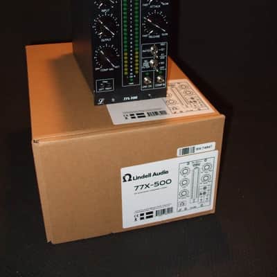 Lindell Audio 77X-500 Stereo Compressor / Limiter 500 Series Module 2010s - Black image 1