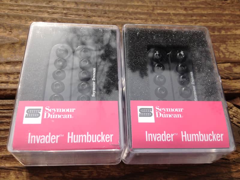 Seymour Duncan SH-8 Invader Humbucker Pickup SET Black Ceramic Neck & Bridge image 1